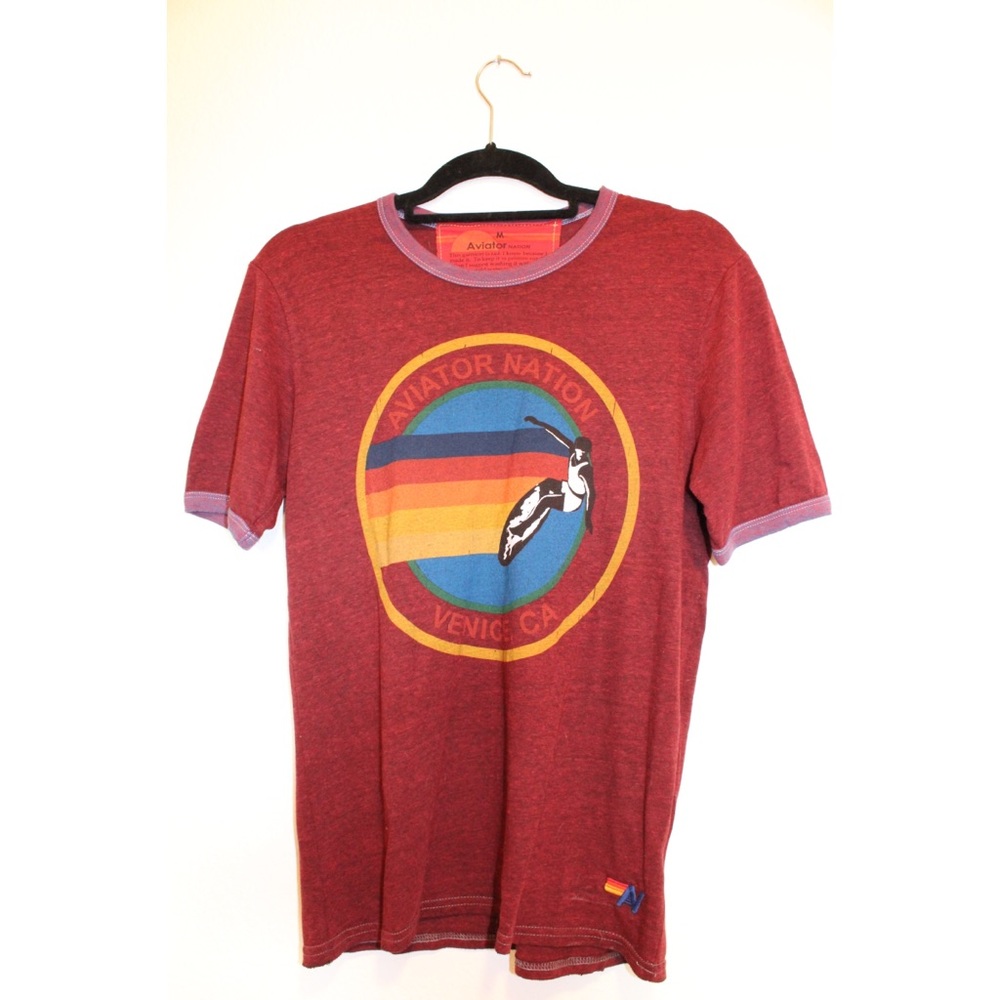 Aviator Nation Red Tee